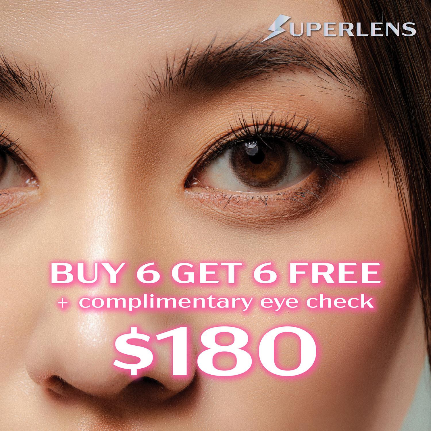 Superlens Monthly Lenses – Mellow and Hyper Series + Eye Check Included Voucher